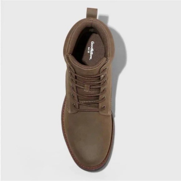 Men's Jeffrey Combat Boots Brown - Goodfellow & Co Size 8 - Picture 2 of 5